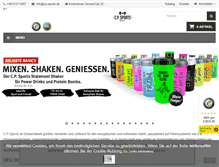 Tablet Screenshot of cp-sports.de